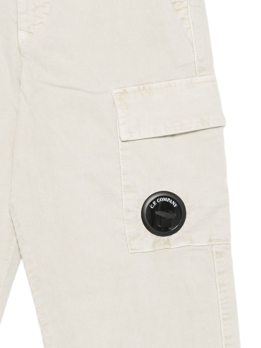 Pantaloni per bambino C.P. Company Kids beige con vita elasticizzata CUP01JLVC00 10024 C.P.COMPANY KIDS