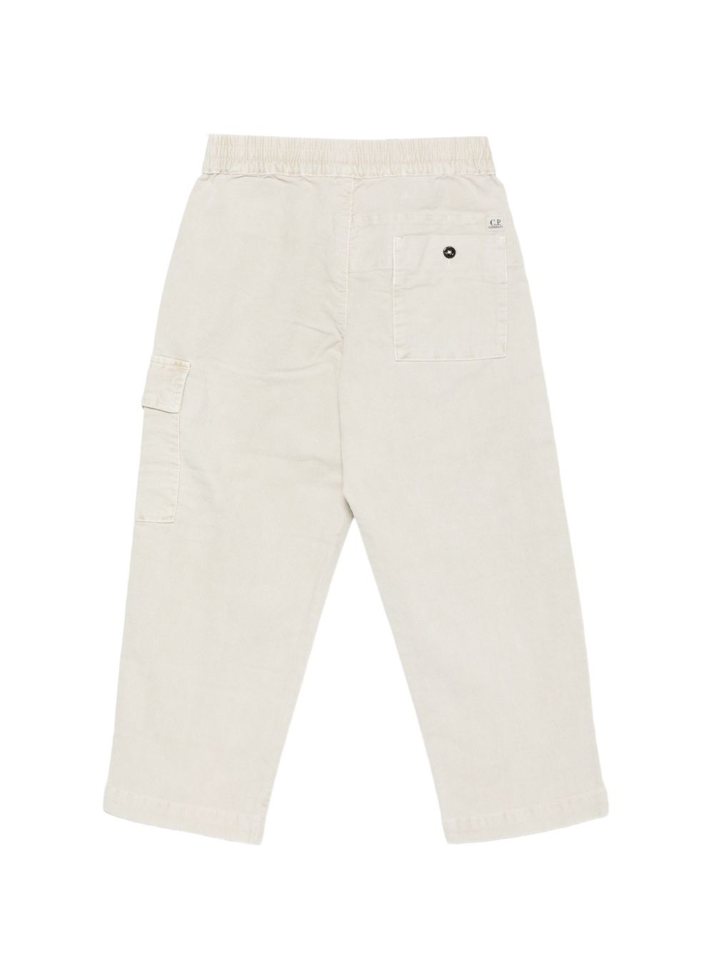 Pantaloni per bambino C.P. Company Kids beige con vita elasticizzata CUP01JLVC00 10024 C.P.COMPANY KIDS