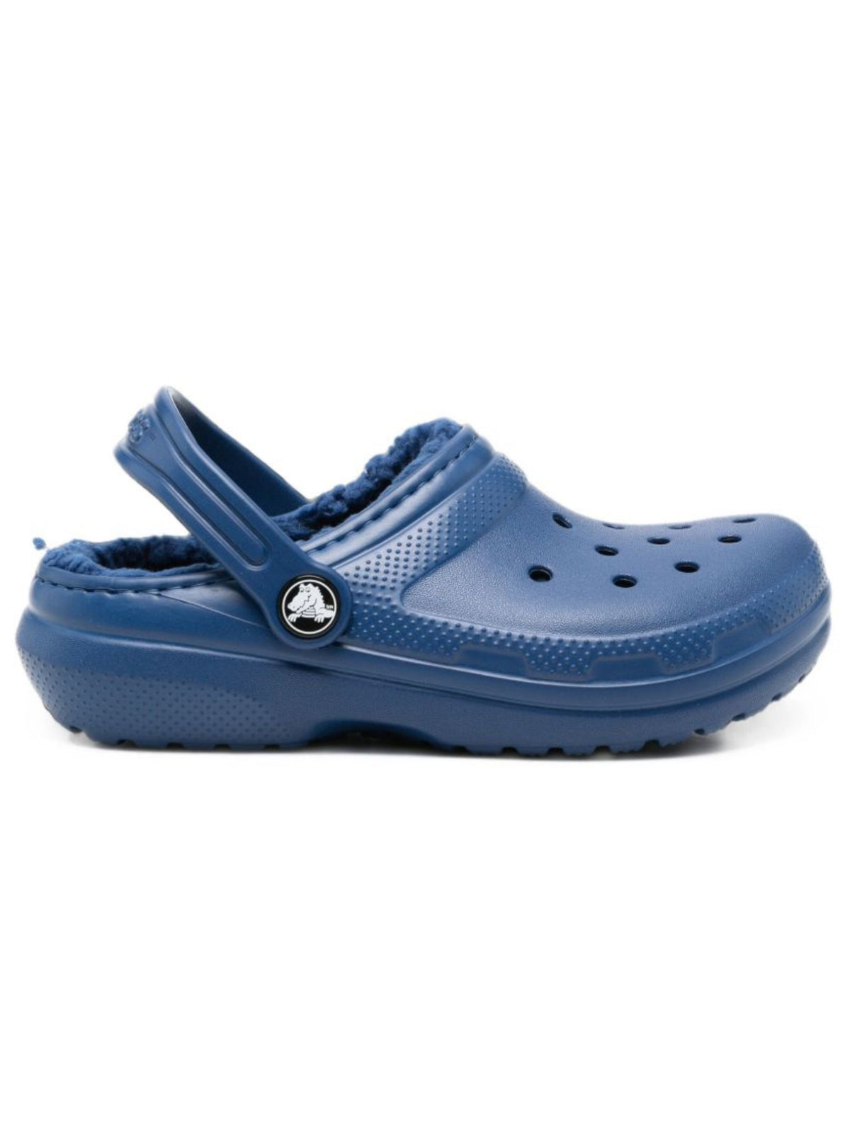 Ciabatte per bambino Crocs Kids blu con fodera in pile 207010 RBBL CROCS KIDS