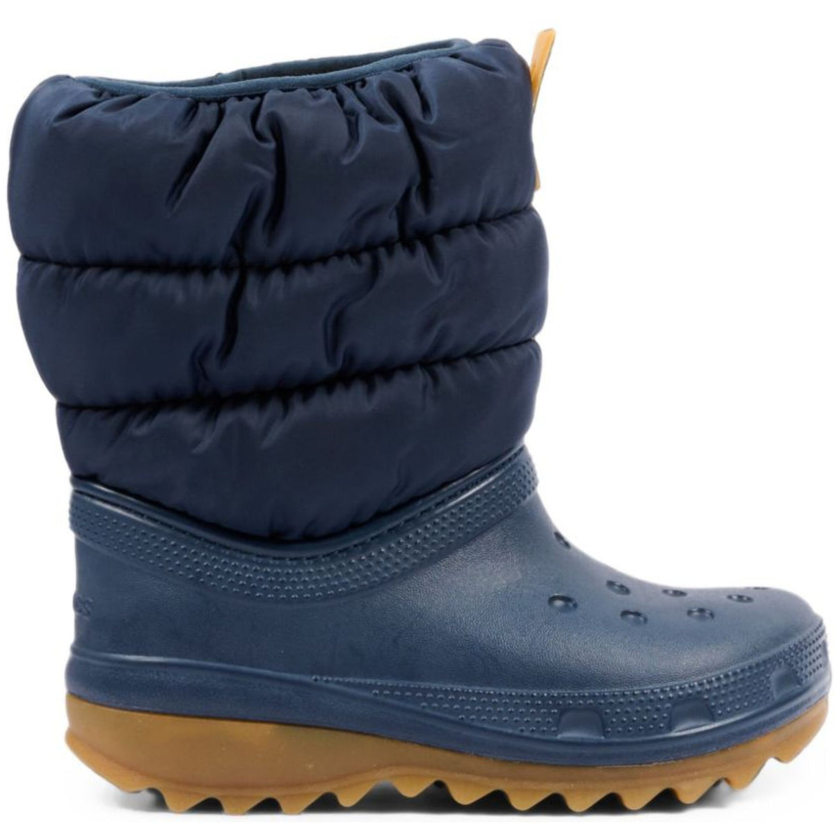 Stivali da pioggia Neo-Puff K per bambino Crocs Kids blu con design imbottito 207684 NAGM CROCS KIDS