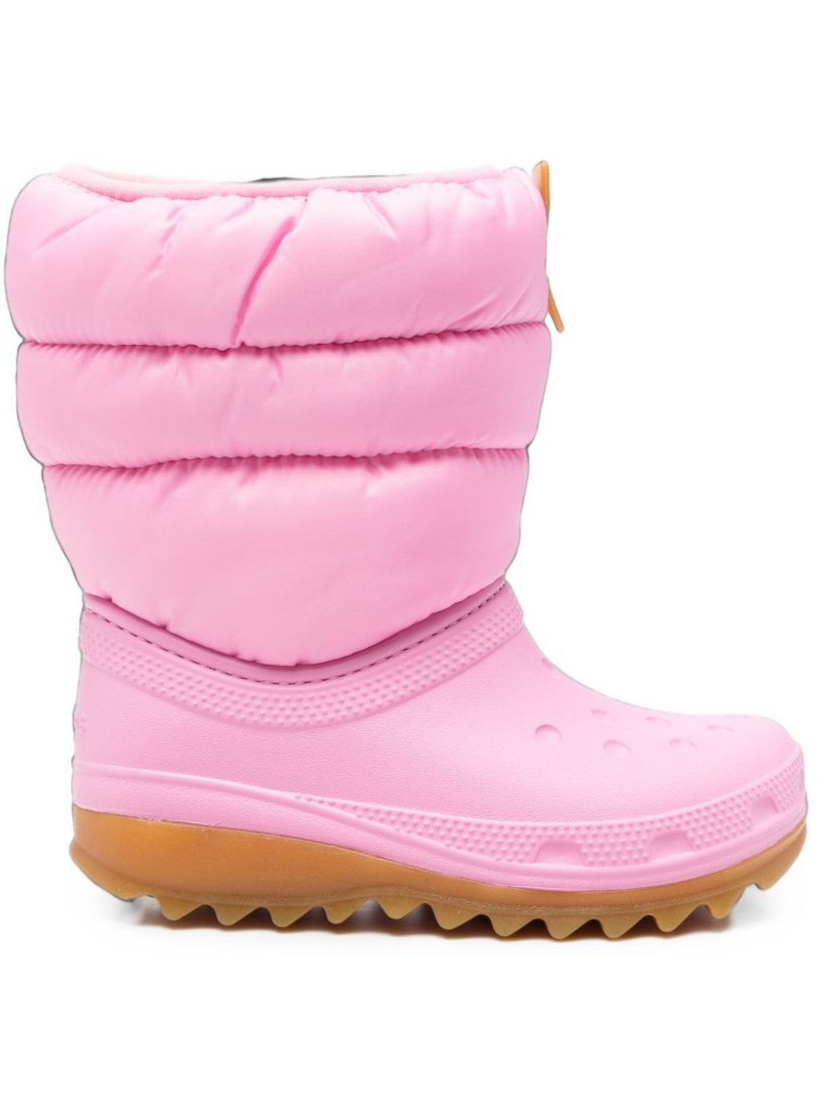 Stivali da pioggia Neo-Puff K per bambina Crocs Kids rosa con design imbottito 207684 PTGM CROCS KIDS