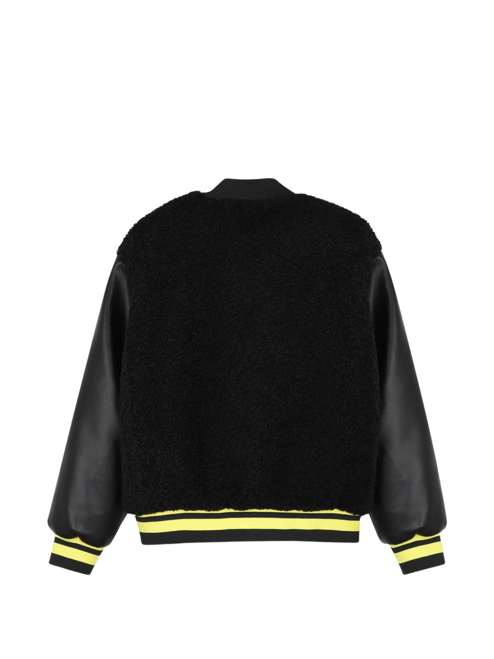 Giubbino per bambina DKNY Kids nero con rifinitura in shearling sintetico D62775 09B DKNY KIDS