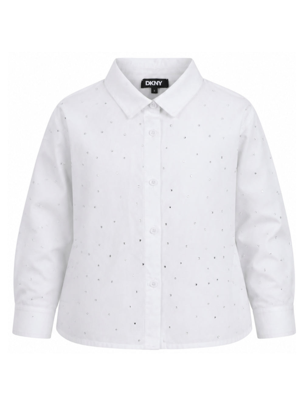 Camicia per bambina Dkny Kids bianca con decorazione D62782 10P DKNY KIDS