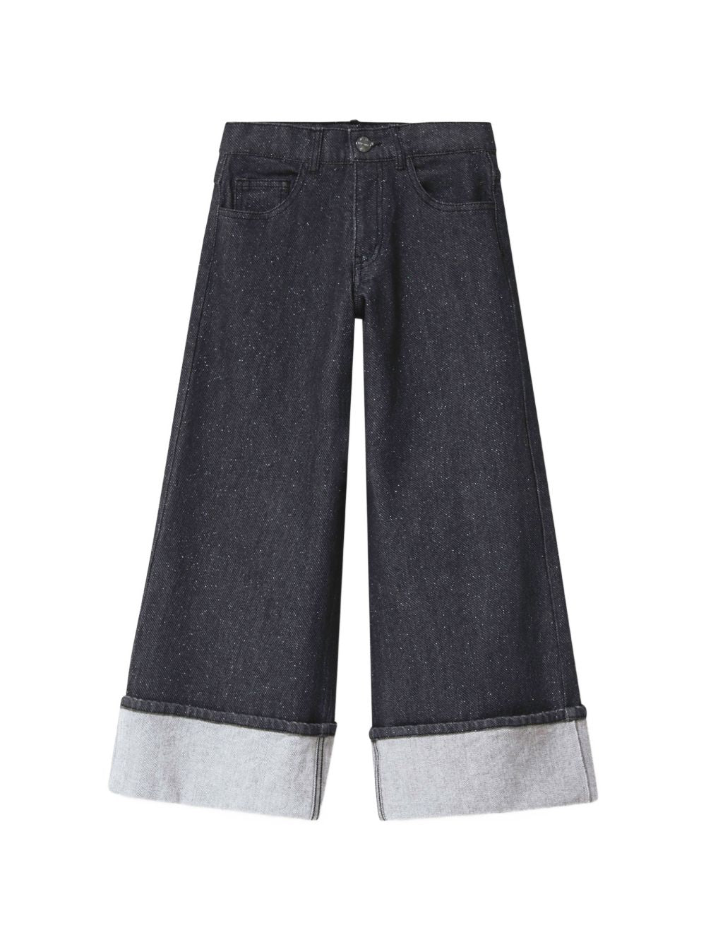 Jeans per bambina Dkny Kids in denim a gamba ampia D62783 Z11 DKNY KIDS