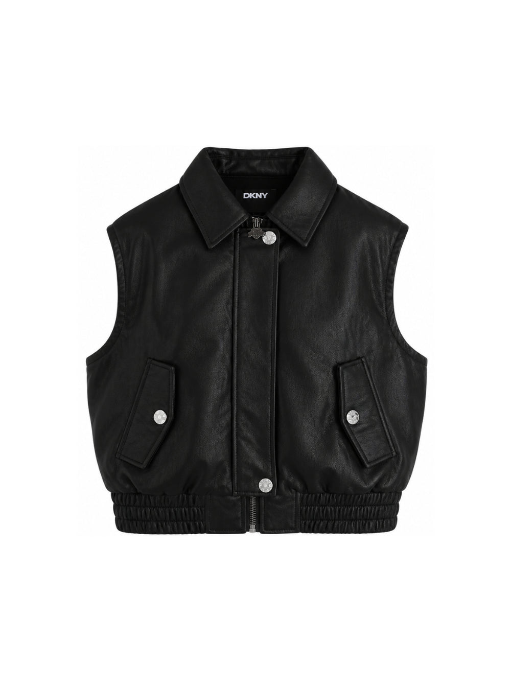 Giubbino per bambina DKNY Kids nero con colletto D62908 09B DKNY KIDS