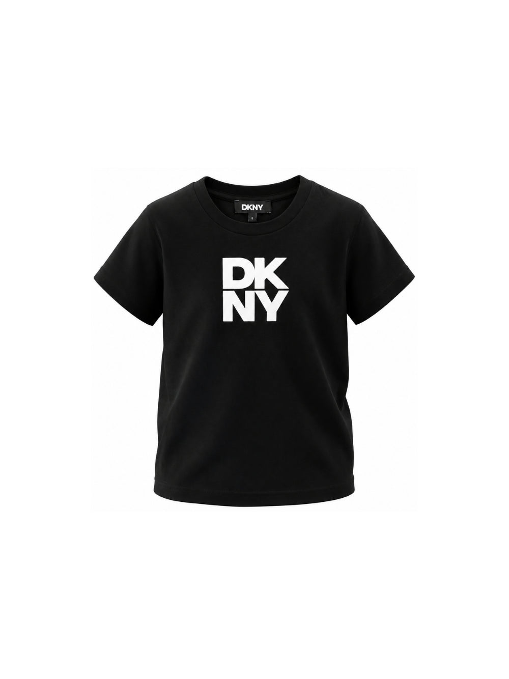 T-shirt per bambina Dkny kids nera con stampa logo D62916 09B DKNY KIDS