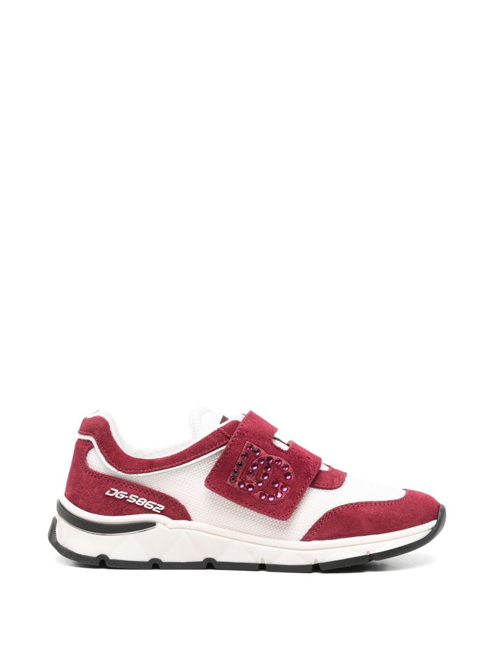 Sneakers per bambina Dolce & Gabbana Kids multicolore con logo DG con strass D11407 A0771 8Z341 DOLCE & GABBANA KIDS