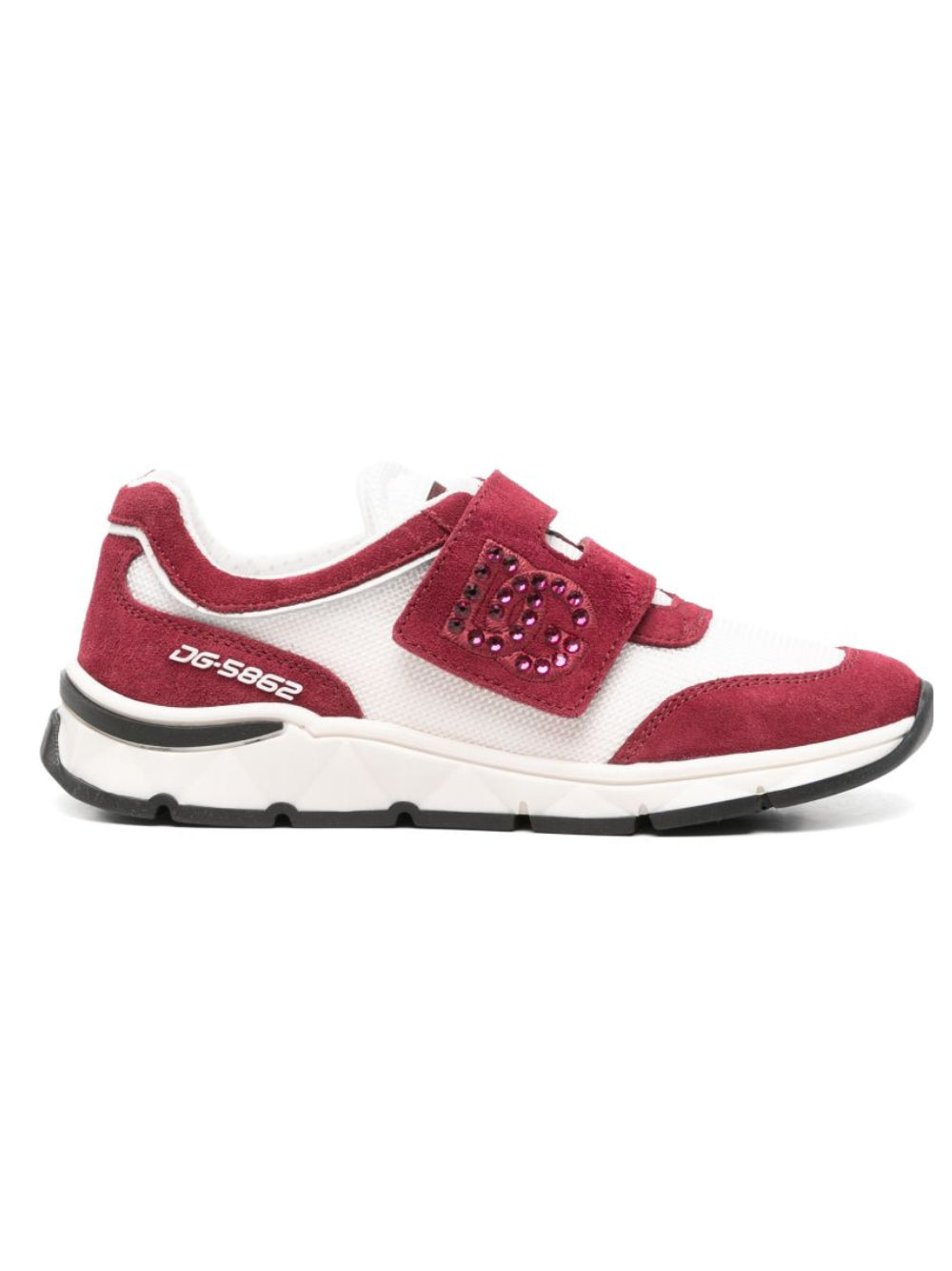 Sneakers per bambina Dolce & Gabbana Kids multicolore con logo DG con strass D11407 A0771 8Z341 DOLCE & GABBANA KIDS