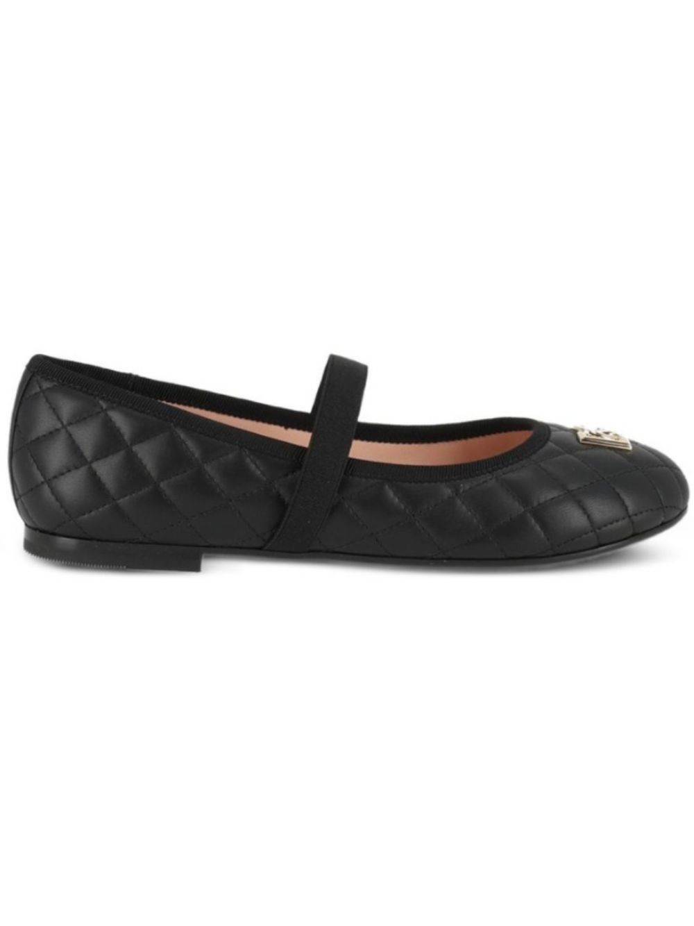 Ballerina per bambina Dolce & Gabbana Kids nera con design trapuntato D11433 A0988 8B956 DOLCE & GABBANA KIDS