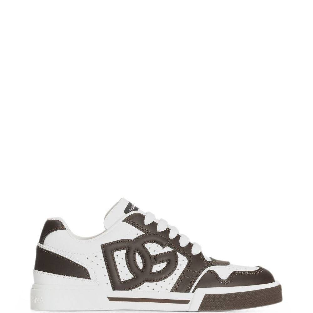 Sneakers per bambino Dolce & Gabbana Kids bianche con logo in rilievo DA5263 A1160 8S091 DOLCE & GABBANA KIDS