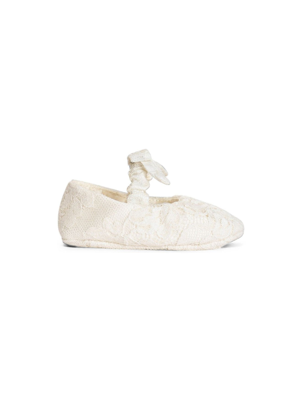 Scarpe primi passi per neonata Dolce & Gabbana Kids bianche in pizzo L0EGK3 G7P4A S9000 DOLCE & GABBANA KIDS