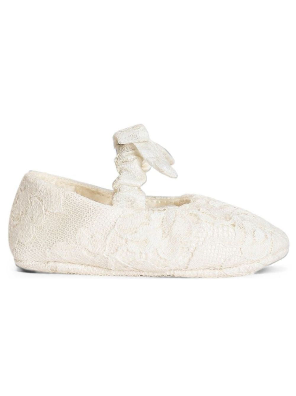 Scarpe primi passi per neonata Dolce & Gabbana Kids bianche in pizzo L0EGK3 G7P4A S9000 DOLCE & GABBANA KIDS