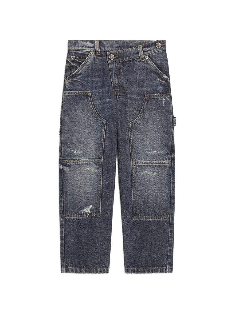 Jeans per bambino Dolce & Gabbana Kids in denim con cinque tasche L42F95 LDE13 S9000 DOLCE & GABBANA KIDS