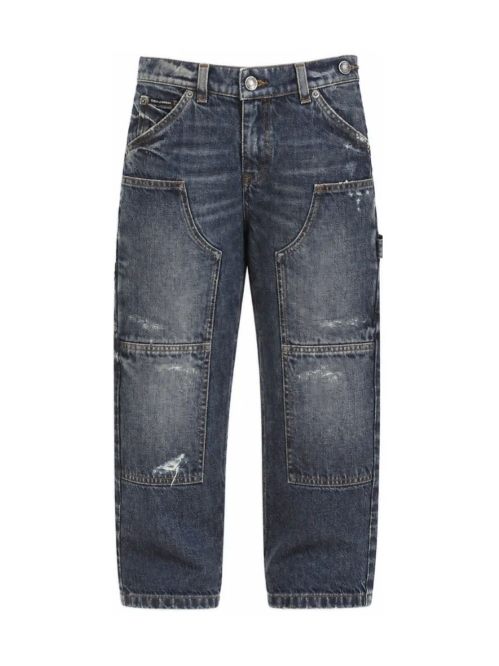 Jeans per bambino Dolce & Gabbana Kids in denim con cinque tasche L42F95 LDE13 S9000 DOLCE & GABBANA KIDS