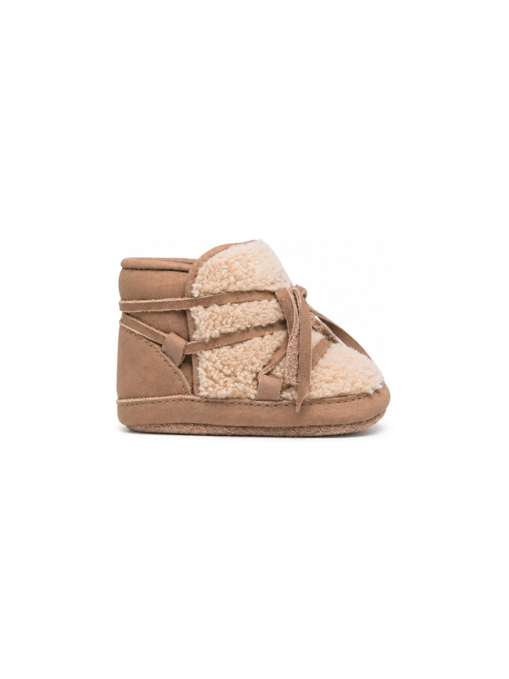 Stivali per neonati Donsje Kids marroni con finitura in shearling 1021900 NL127 DONSJE KIDS