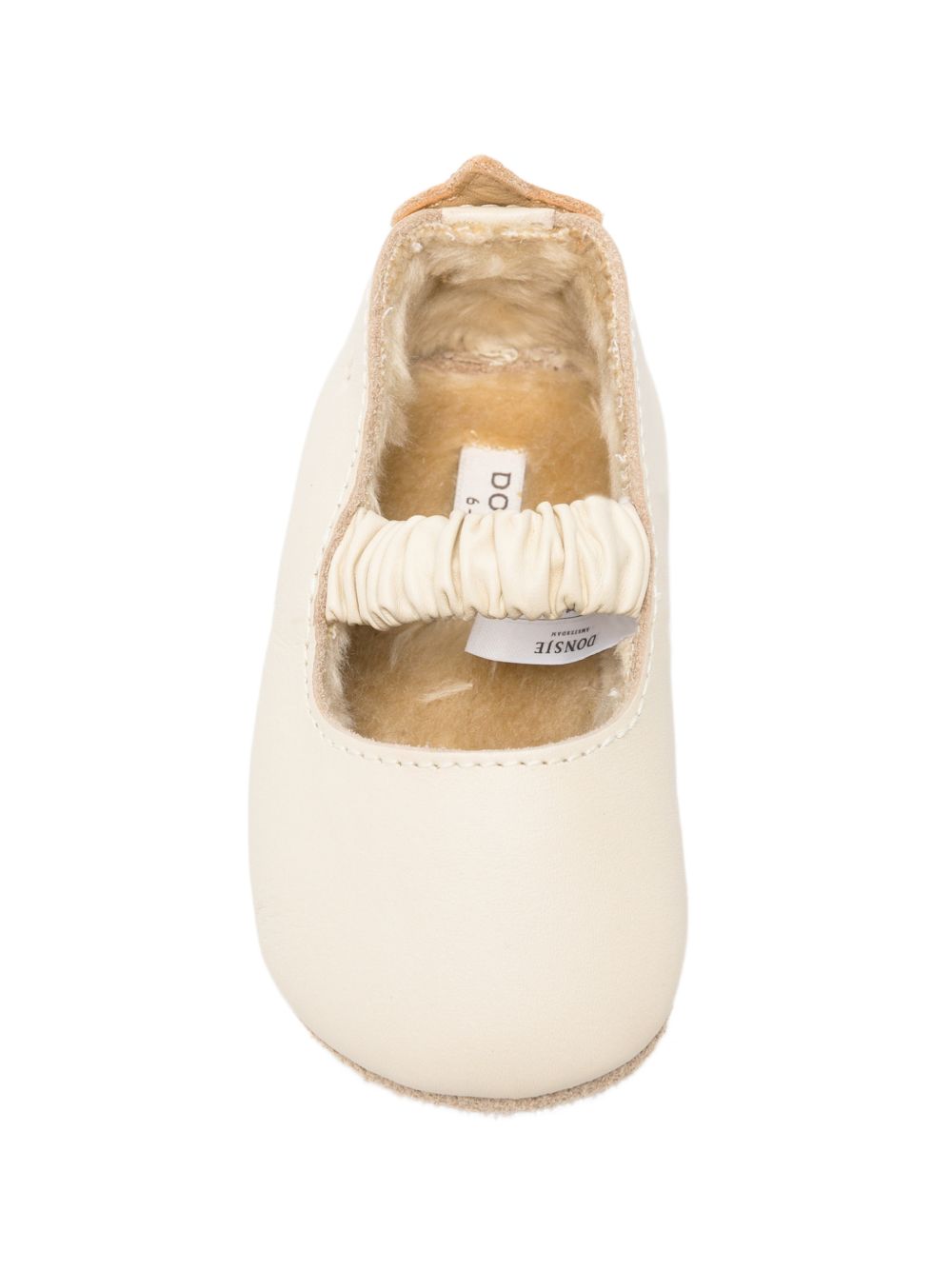 Scarpe per neonata Donsje Kids beige con dettaglio pompon sul retro 1043801 BL170 DONSJE KIDS
