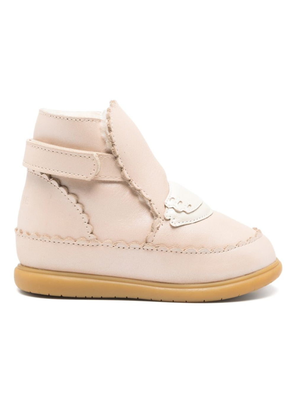 Stivali per neonata Donsje Kids rosa con applicazione cigno sul davanti 1507301 NL142 DONSJE KIDS