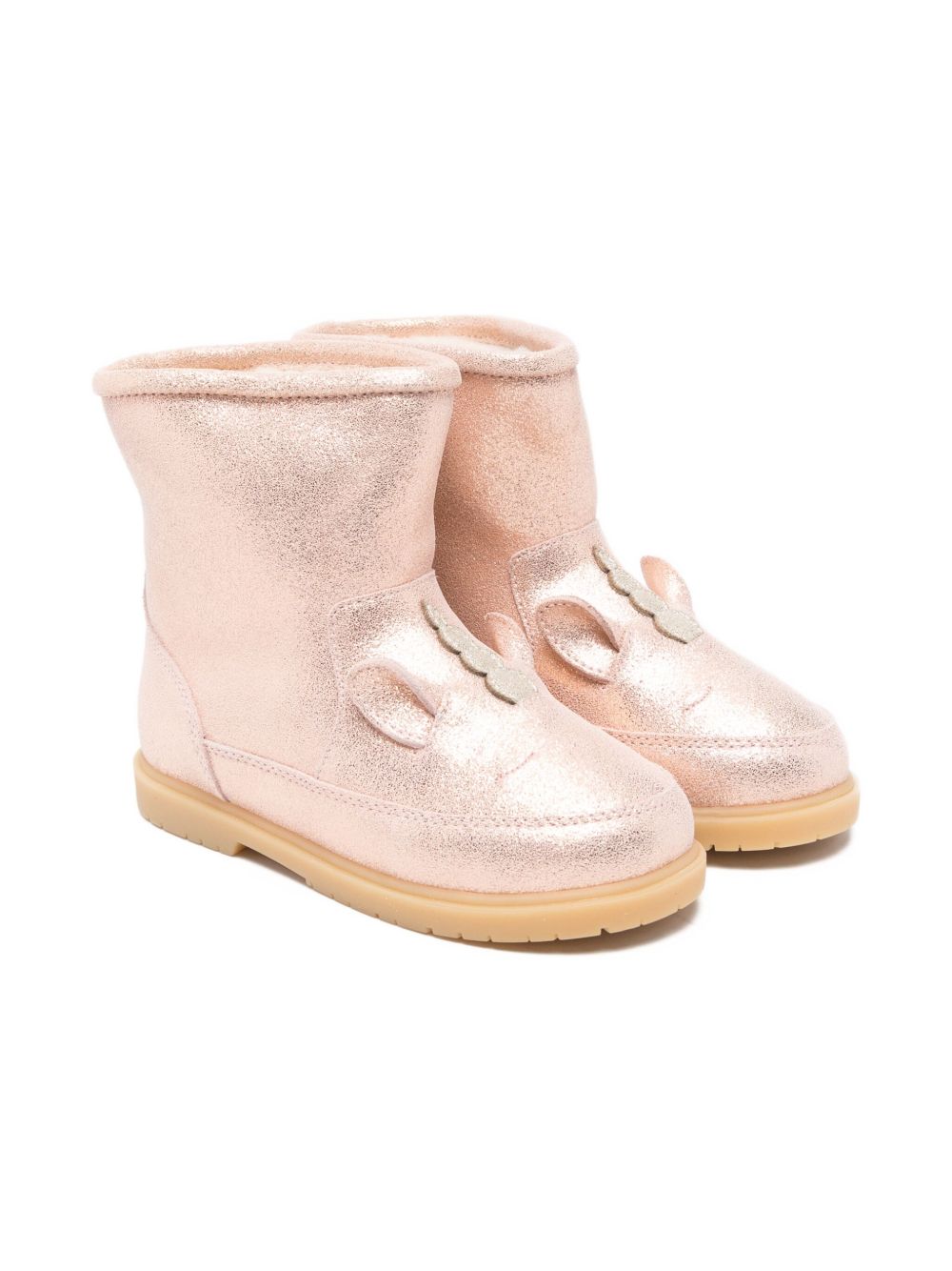 Stivali Xelly per bambina Donjse Kids rosa con finitura metallizzata 2031702 TL024 DONSJE KIDS