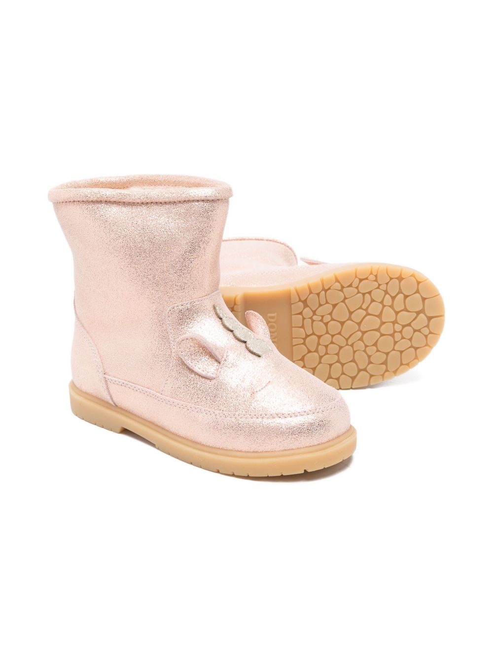 Stivali Xelly per bambina Donjse Kids rosa con finitura metallizzata 2031702 TL024 DONSJE KIDS