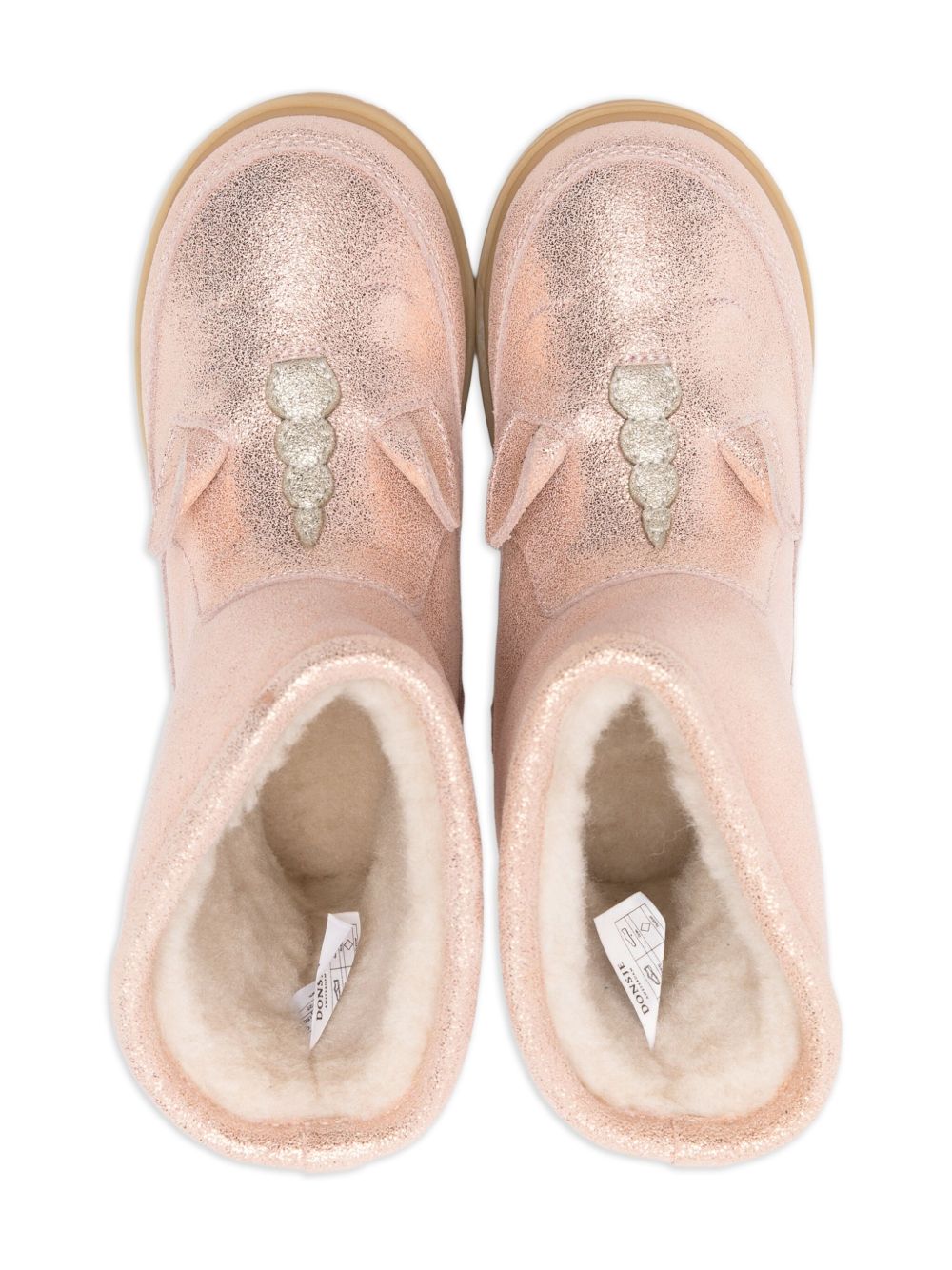 Stivali Xelly per bambina Donjse Kids rosa con finitura metallizzata 2031702 TL024 DONSJE KIDS