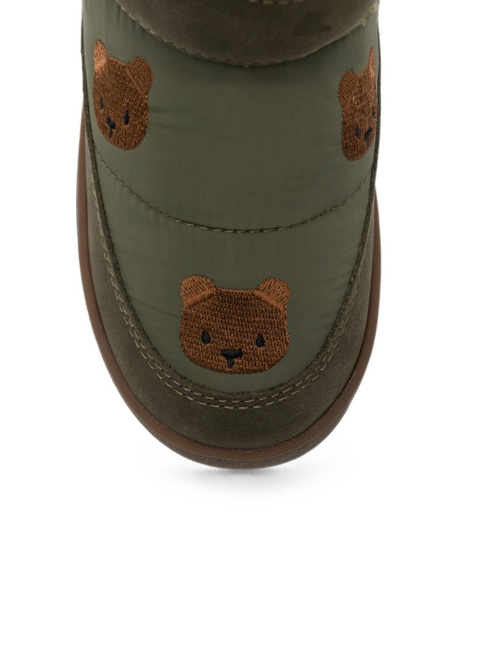 Stivali per bambini Donsje Kids verdi con ricamo orsetto all-over 2033701 00120 DONSJE KIDS
