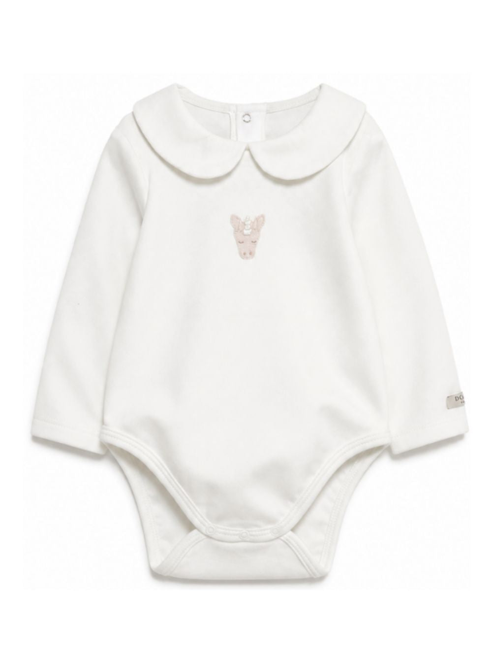Tutina per neonata Donsje Kids bianca con ricamo unicorno 3030108 00002 DONSJE KIDS
