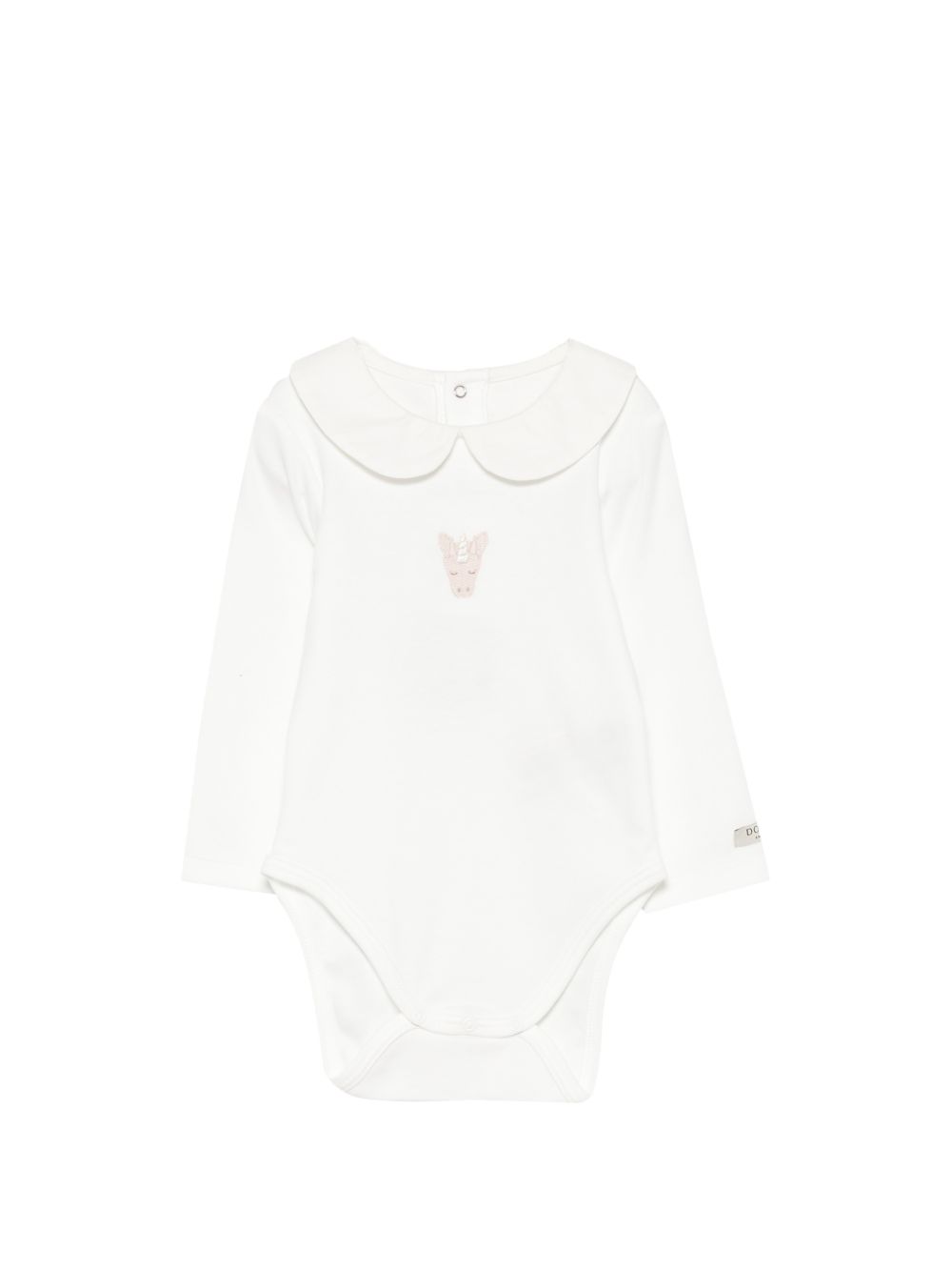 Tutina per neonata Donsje Kids bianca con ricamo unicorno 3030108 00002 DONSJE KIDS
