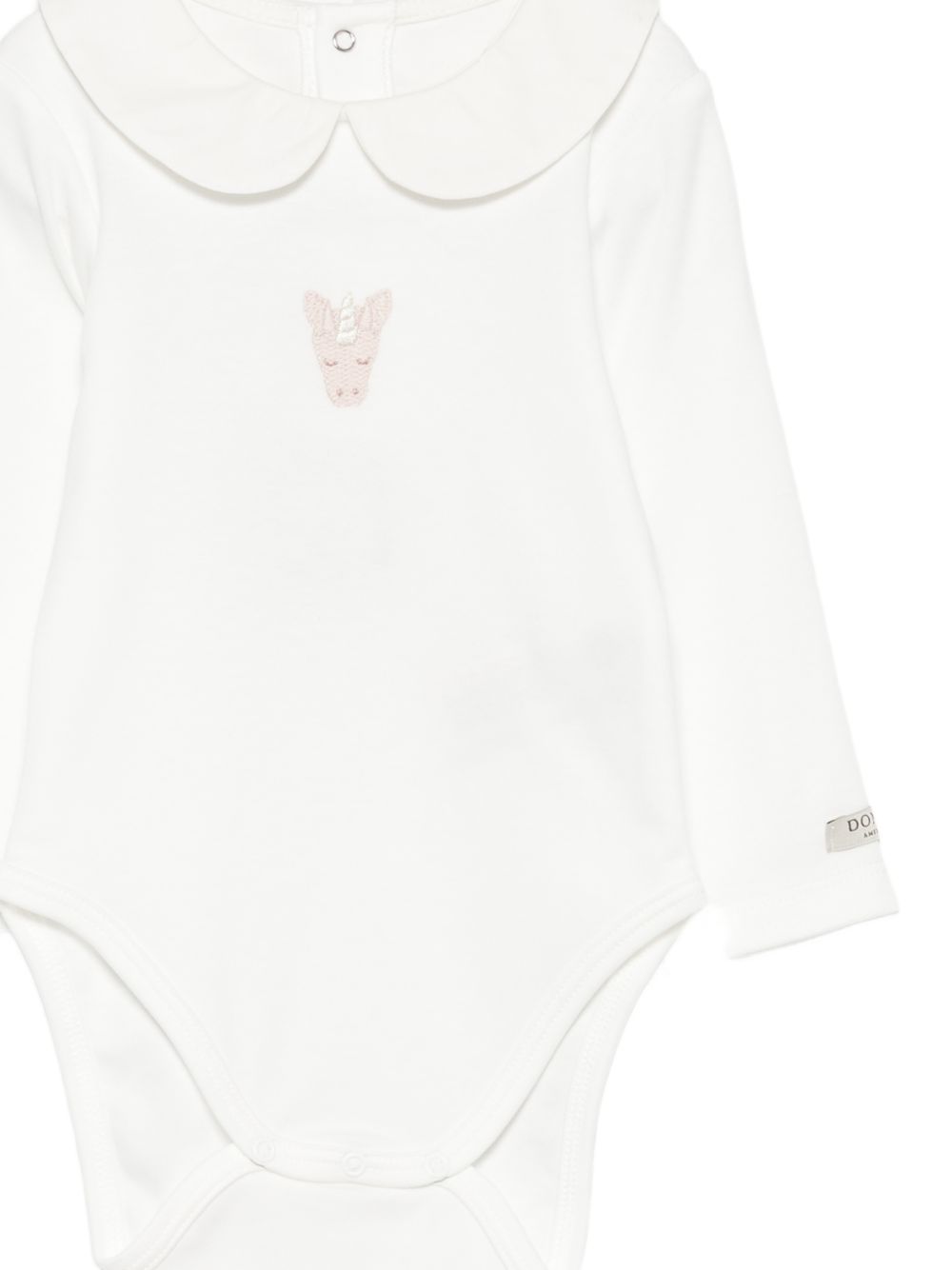 Tutina per neonata Donsje Kids bianca con ricamo unicorno 3030108 00002 DONSJE KIDS