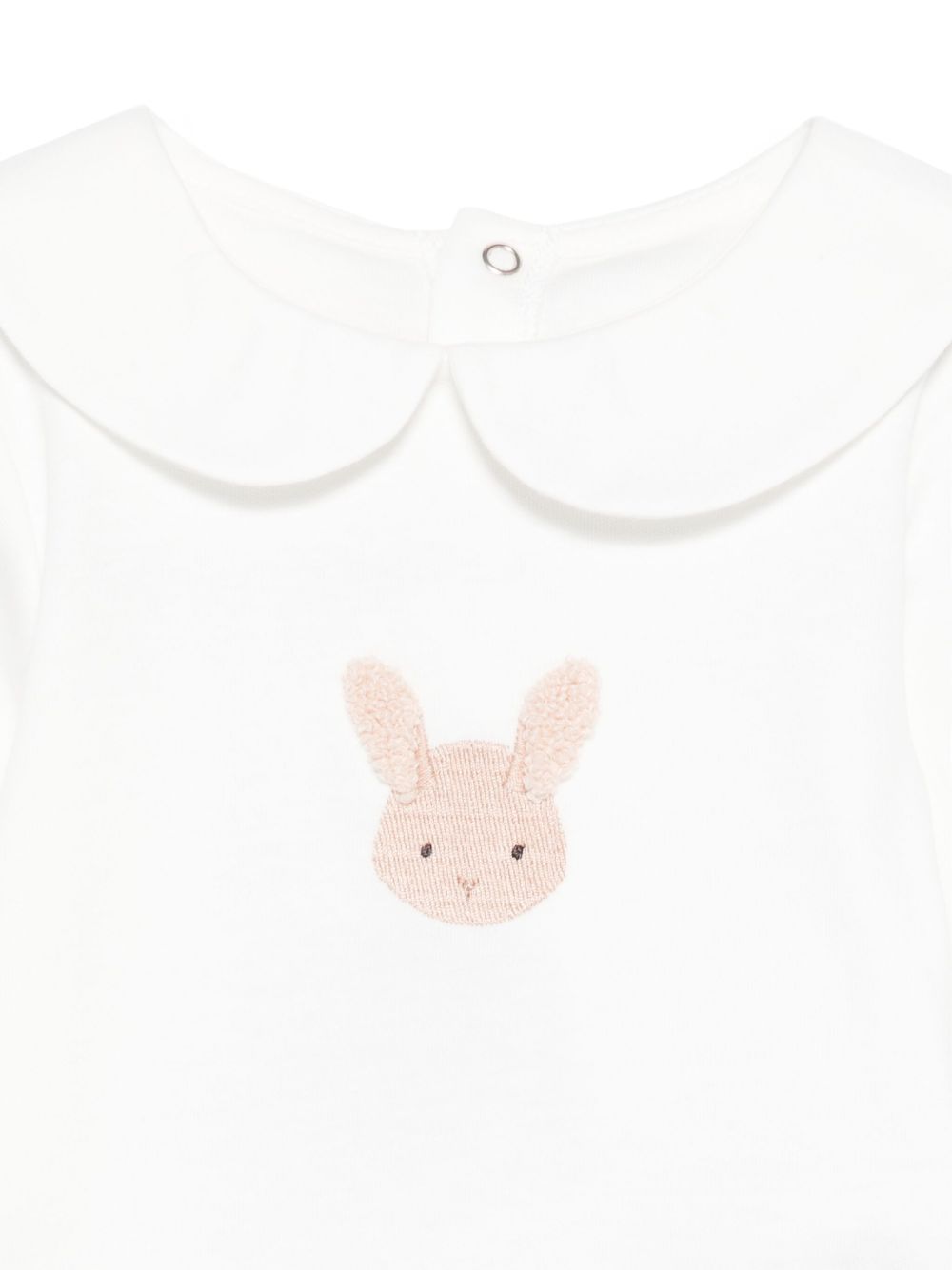 Tutina per neonati Donsje Kids bianca con ricamo coniglietto 3030109 00002 DONSJE KIDS