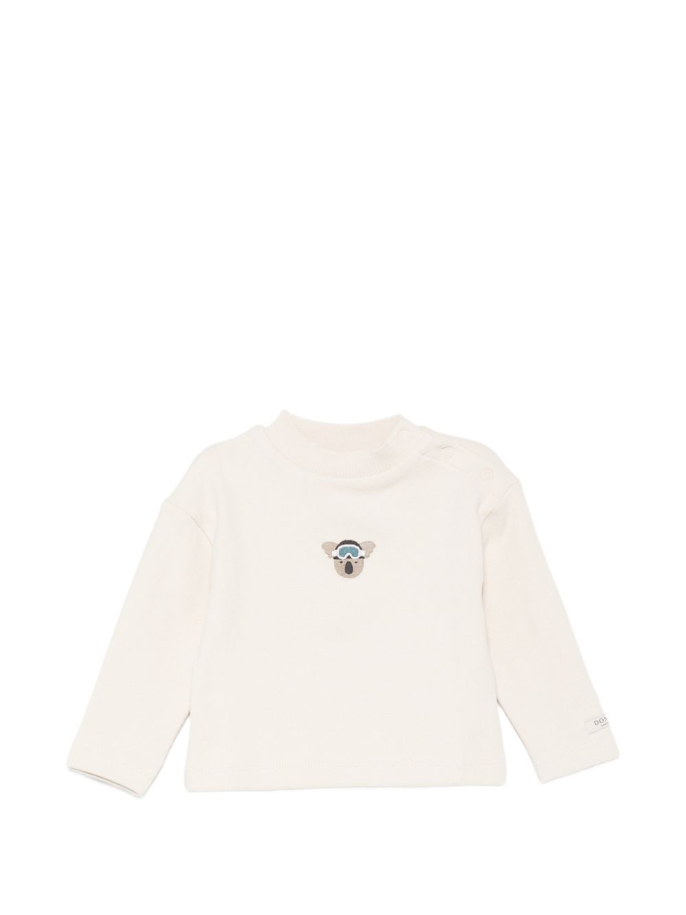 T-shirt per neonati Donsje Kids bianco con ricamo koala 3051901 00133 DONSJE KIDS