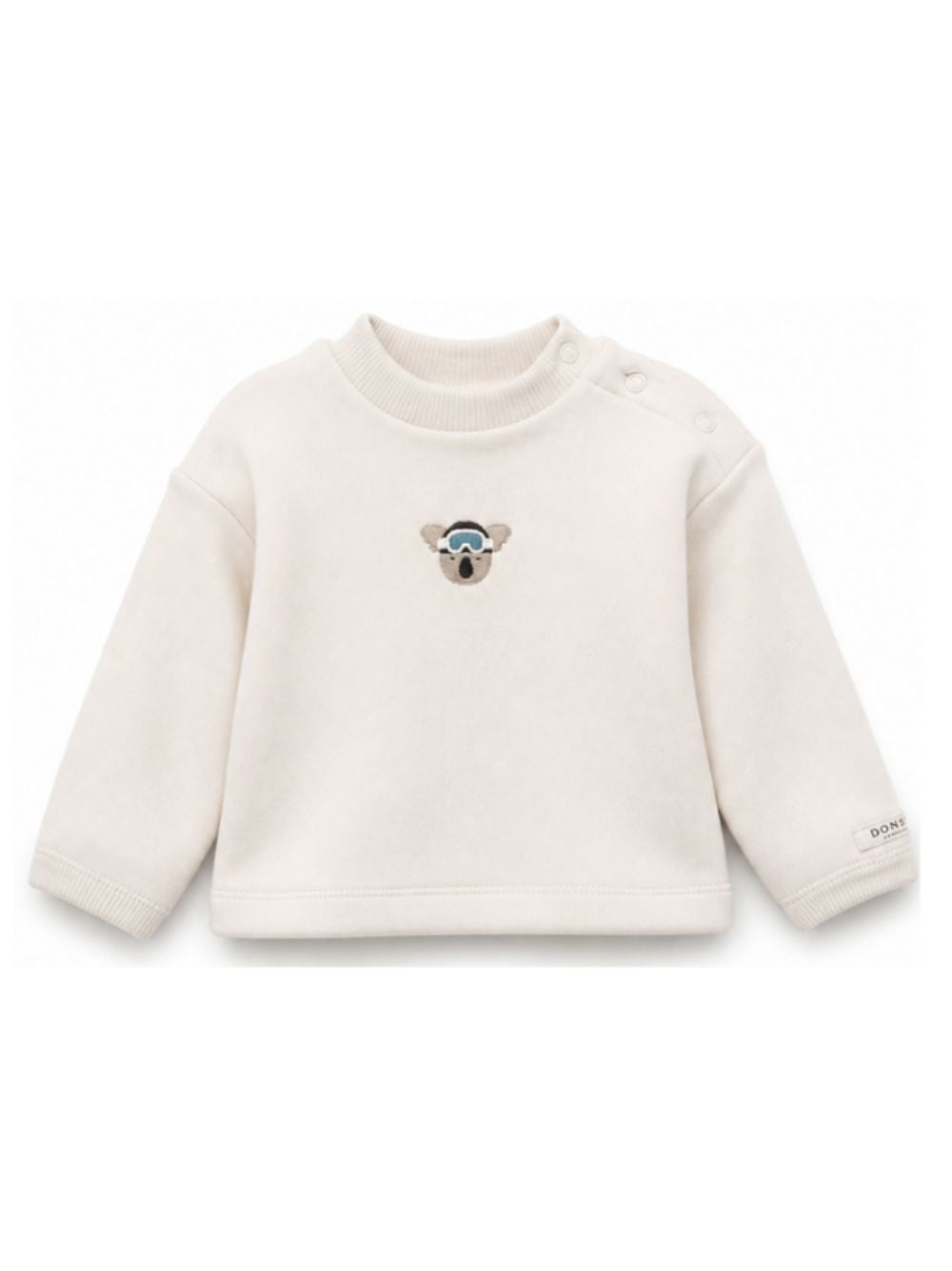 T-shirt per neonati Donsje Kids bianco con ricamo koala 3051901 00133 DONSJE KIDS