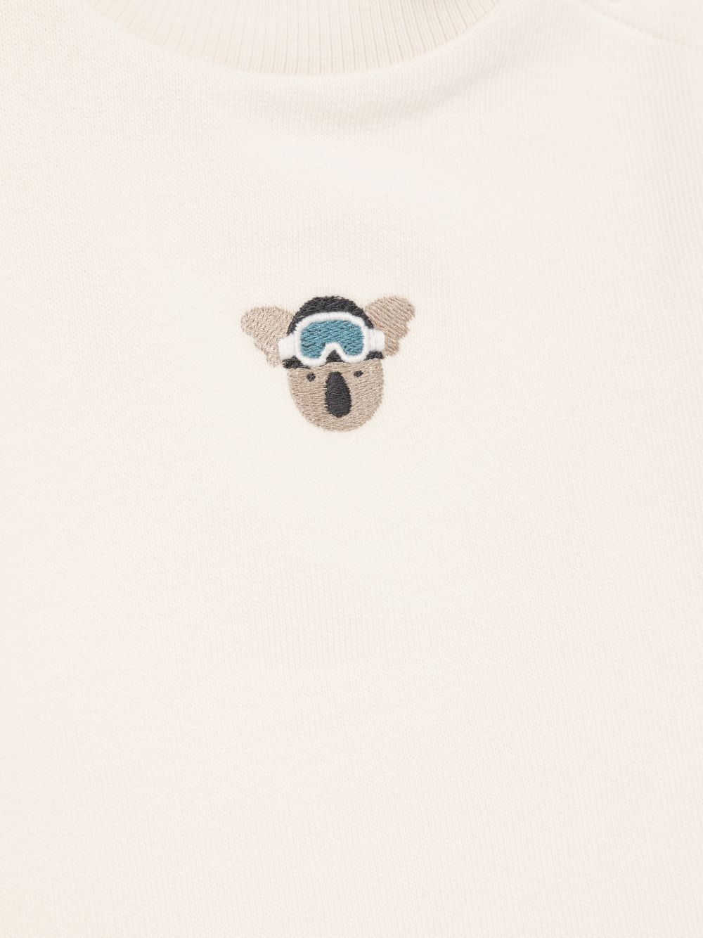T-shirt per neonati Donsje Kids bianco con ricamo koala 3051901 00133 DONSJE KIDS
