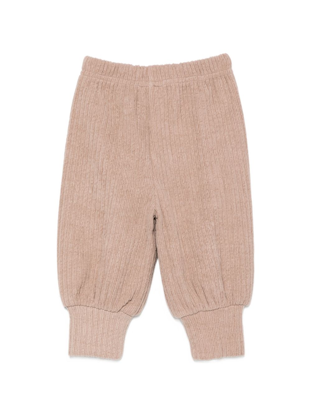 Pantaloni per neonata Donsje Kids rosa con lavorazione in maglia a coste 3052000 00106 DONSJE KIDS