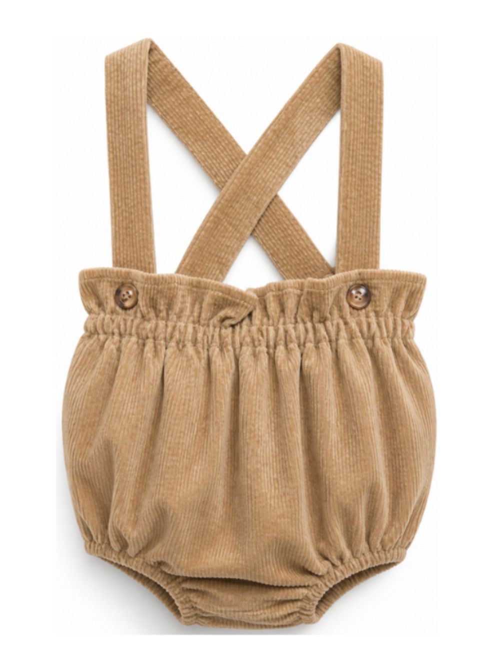Tutina per neonati Donsje Kids marrone con trama a coste 3052300 00066 DONSJE KIDS