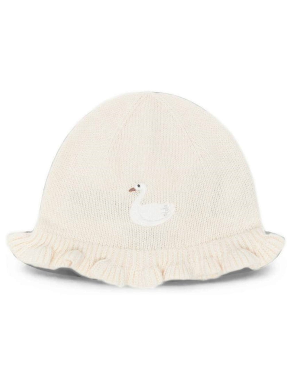 Cappello per neonata Donsje Kids bianco con ricamo a forma di cigno 3054901 00001 DONSJE KIDS