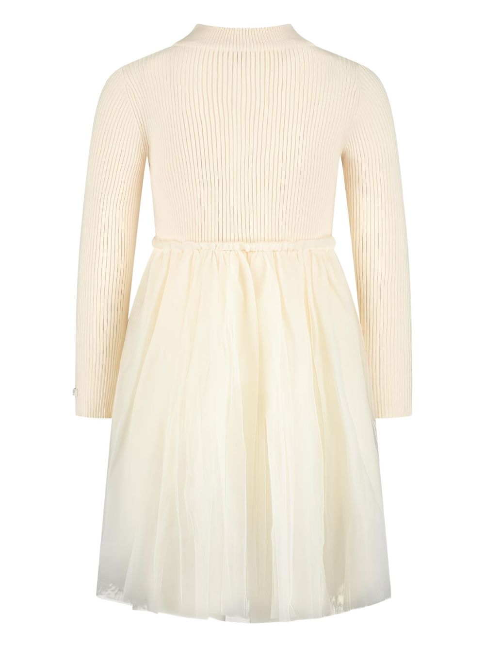 Abito per bambina Donsje Kids bianco con trama a coste 4043900 00009 DONSJE KIDS