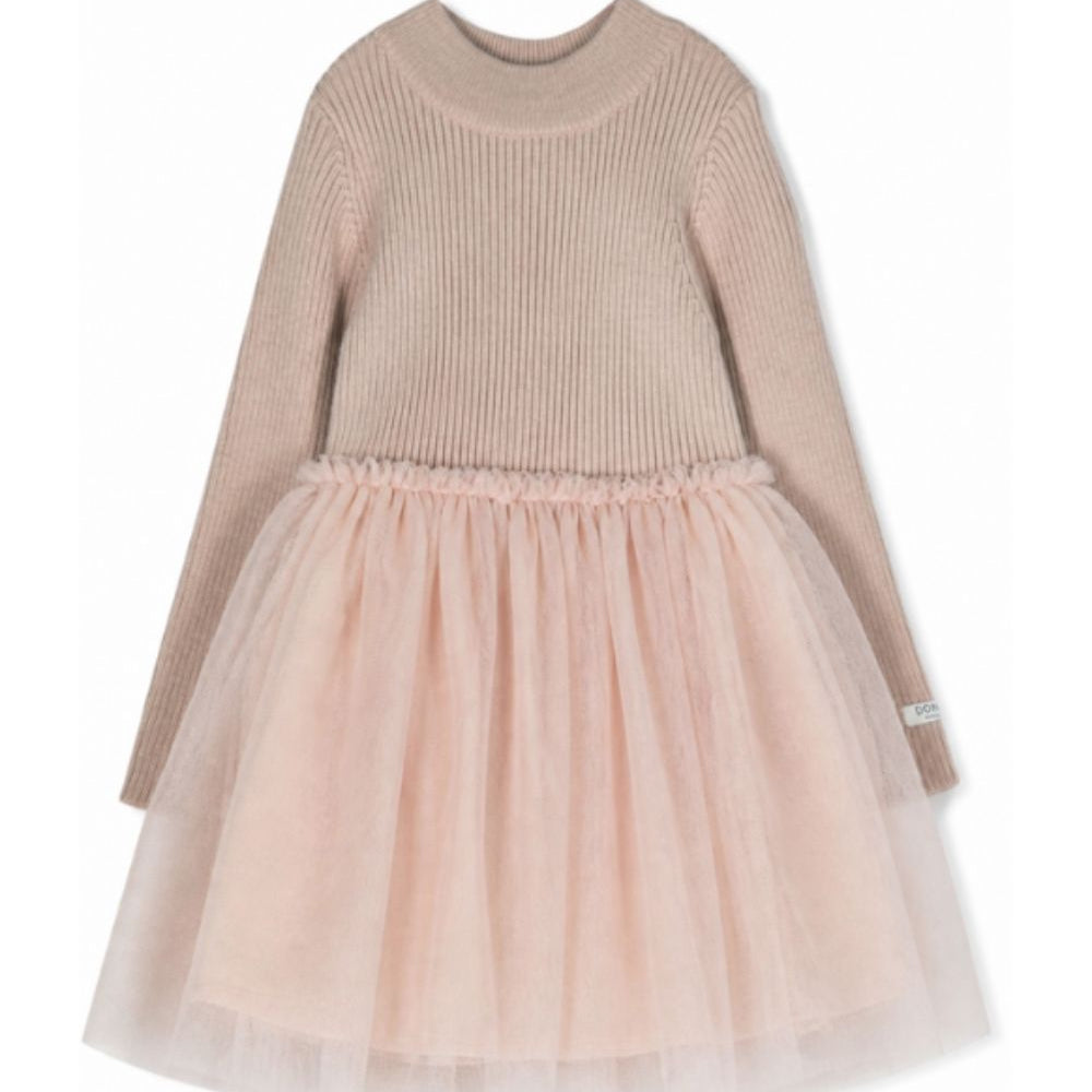 Abito per neonata Donsje Kids rosa con gonna in tulle 4043900NB DJB77 DONSJE KIDS