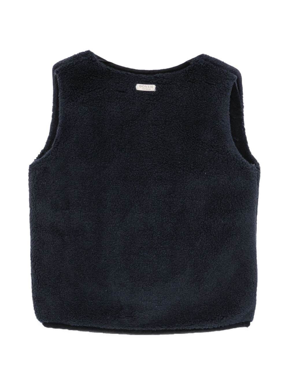 Gilet per bambino Donsje Kids blu con trama effetto pile 4044300 00027 DONSJE KIDS