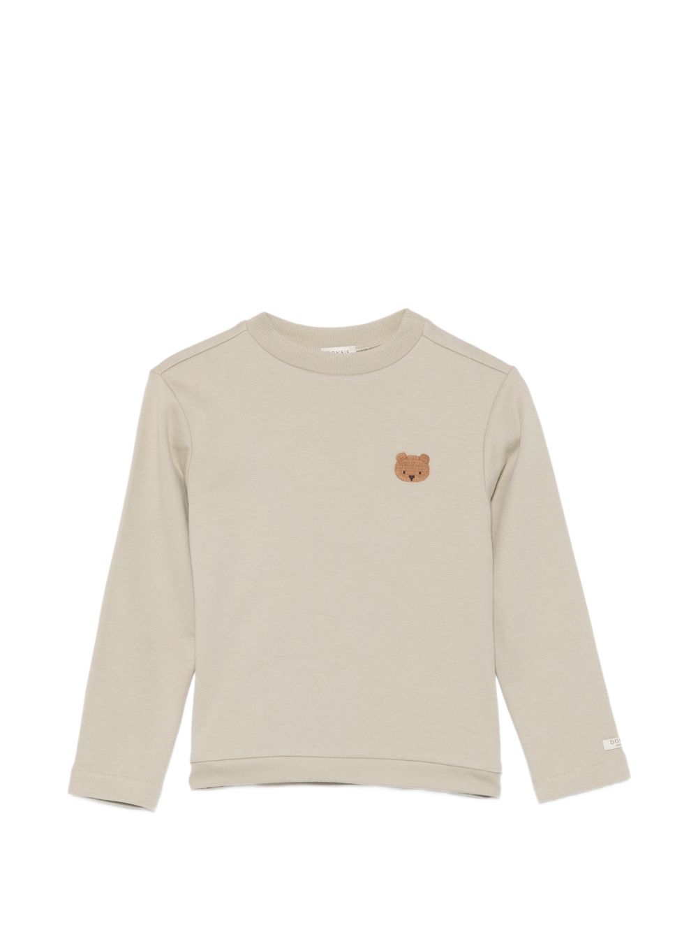 T-shirt per bambini Donsje beige con ricamo orsetto 4101901 00016 DONSJE KIDS