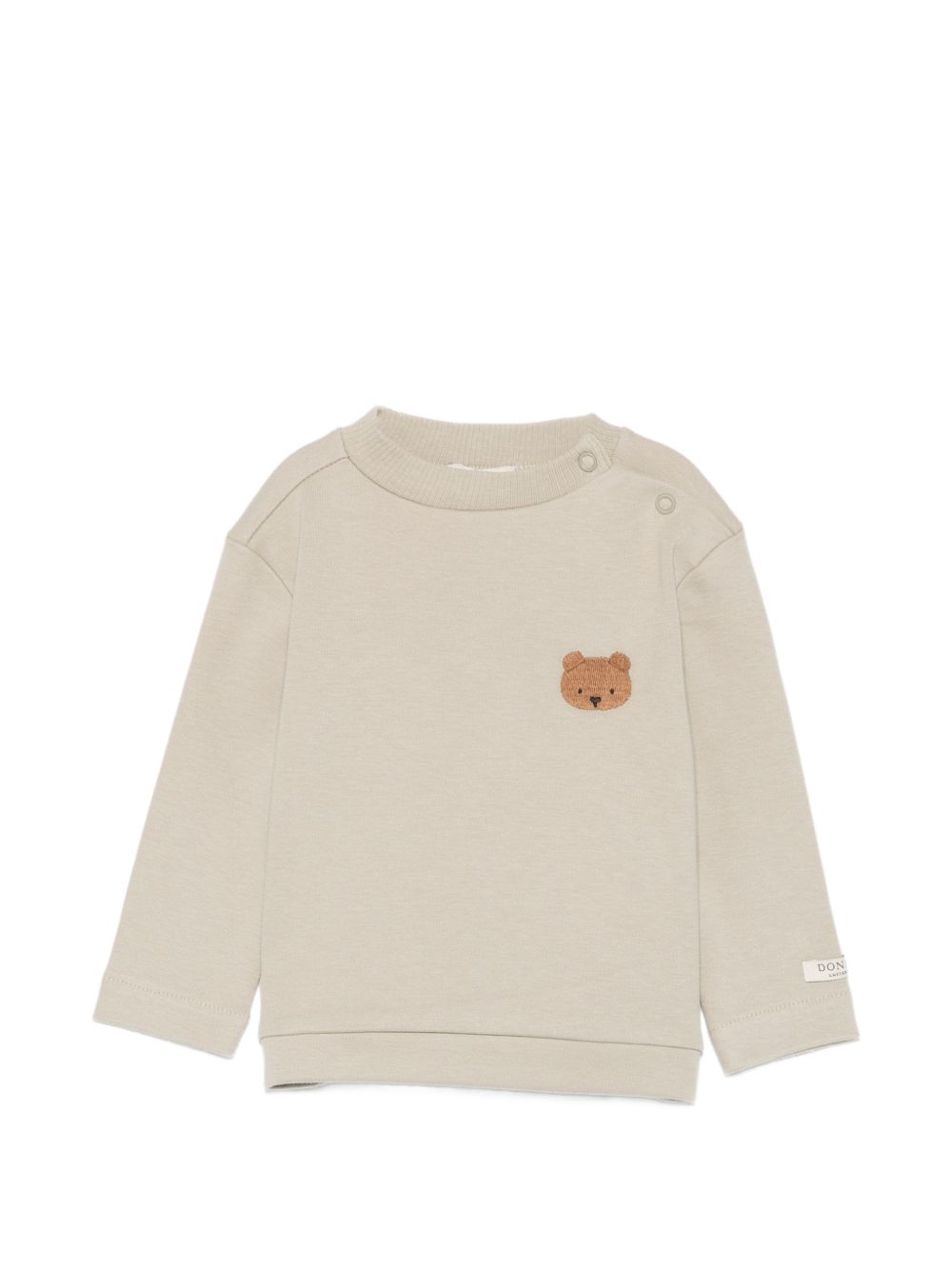 T-shirt per neonati Donsje beige con ricamo orsetto 4101901NB 00016 DONSJE KIDS