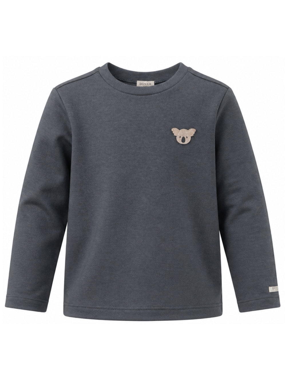 T-shirt per bambini Donsje grigia con ricamo Koala 4101902 00027 DONSJE KIDS