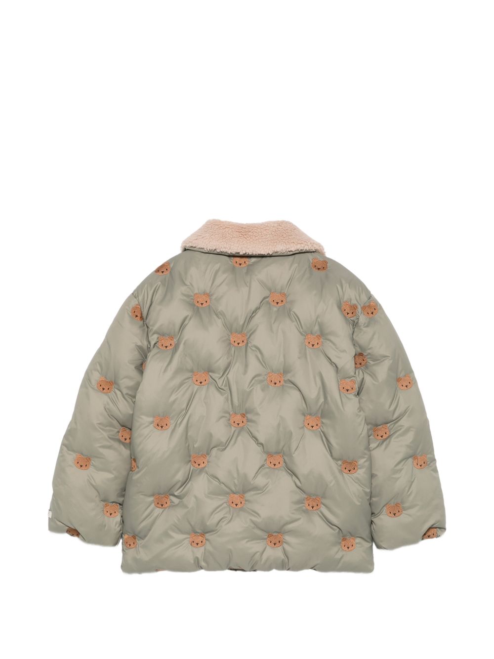 Giubbino per bambino Donsje verde con ricamo orsetto 4102102 00120 DONSJE KIDS
