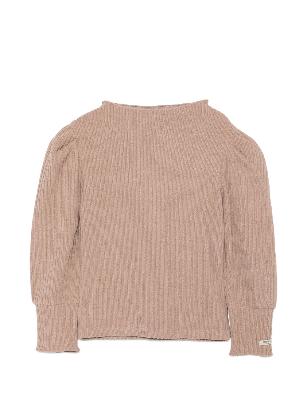 Maglione per bambina Donsje Kids beige con lavorazione in maglia a coste 4107100 00106 DONSJE KIDS