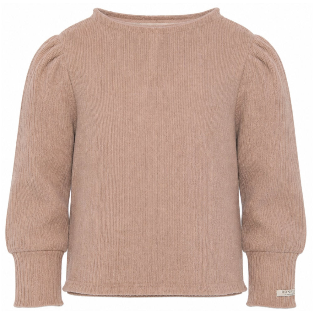 Maglione per bambina Donsje Kids beige con lavorazione in maglia a coste 4107100 00106 DONSJE KIDS