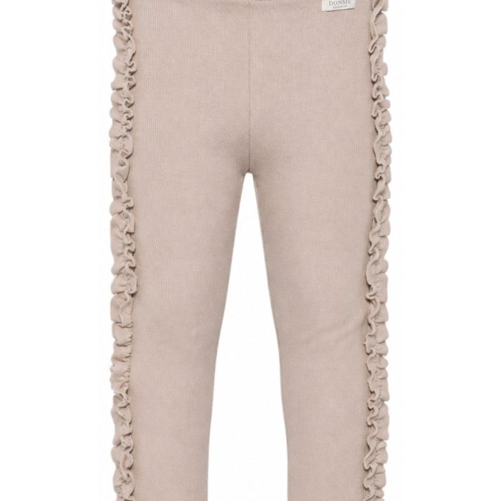 Leggings per bambina Donsje beige con volant sui lati 4119800 00106 DONSJE KIDS