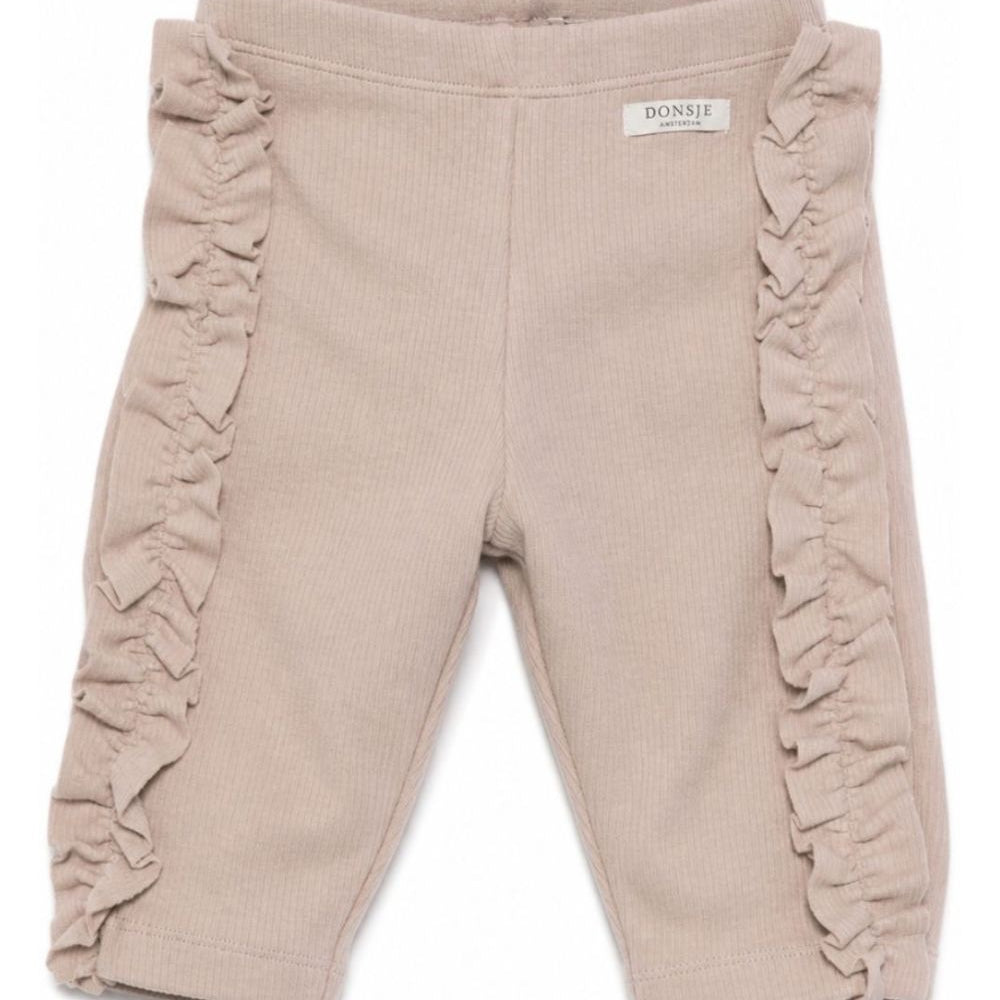 Leggings per neonata Donsje beige con volant sui lati 4119800NB 00106 DONSJE KIDS