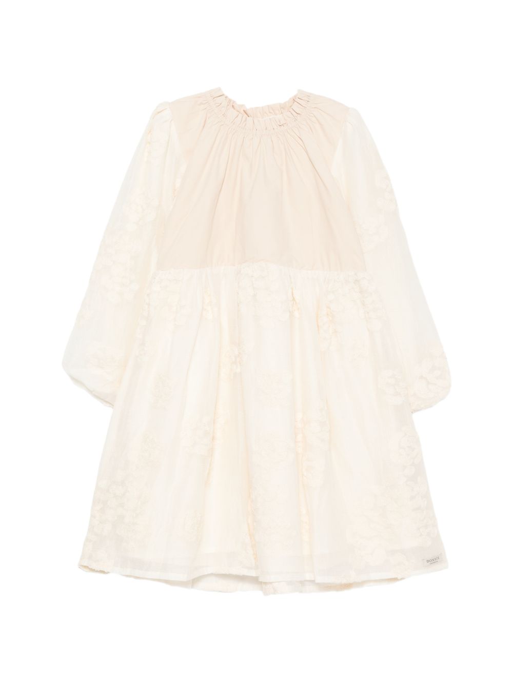 Abito per bambina Donsje Kids bianco con ricamo floreale 4121400 S0037 DONSJE KIDS