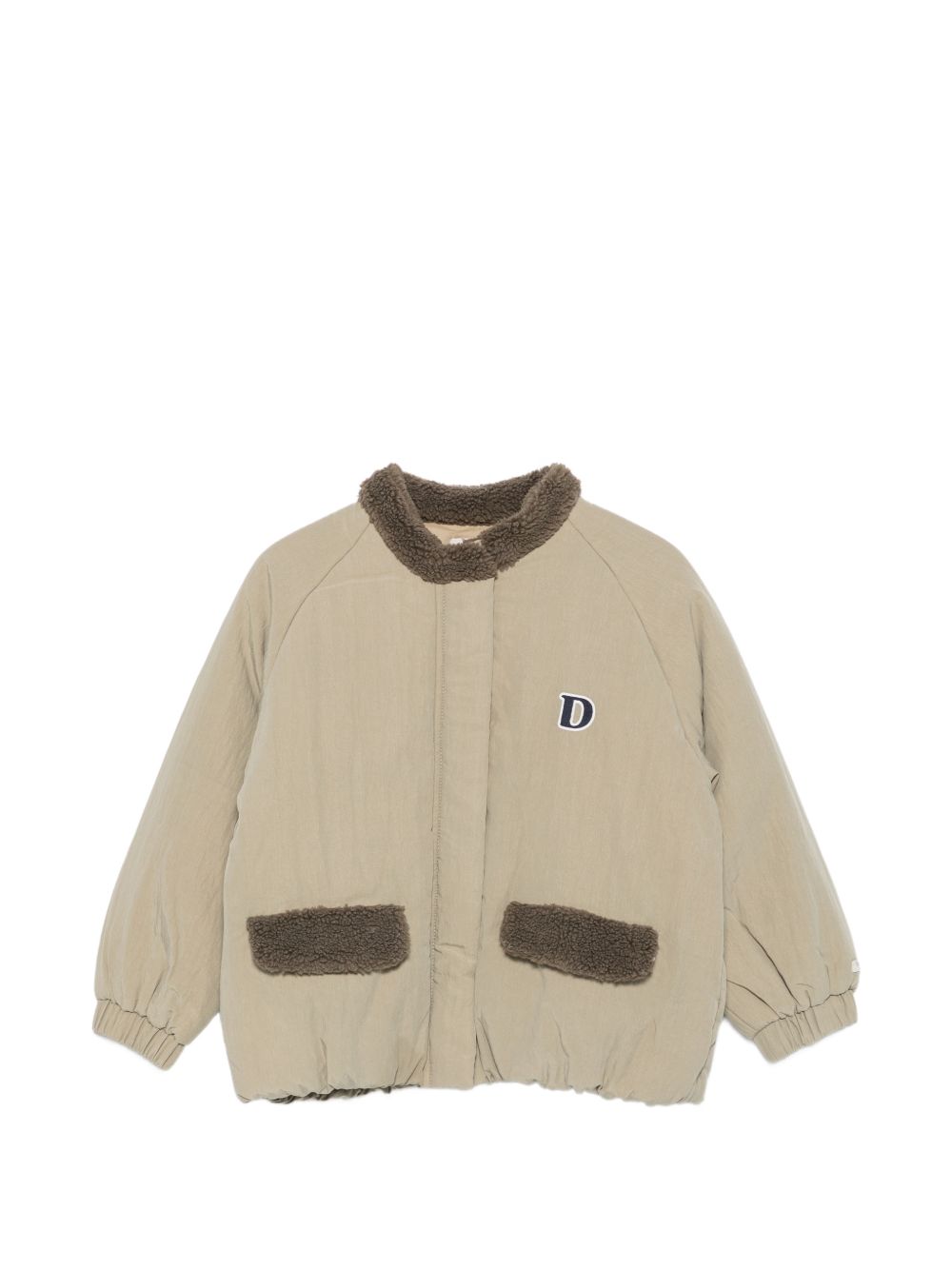 Bomber Oscor per bambino Donsje Kids verde con applicazione con logo sul petto 4121600 00016 DONSJE KIDS