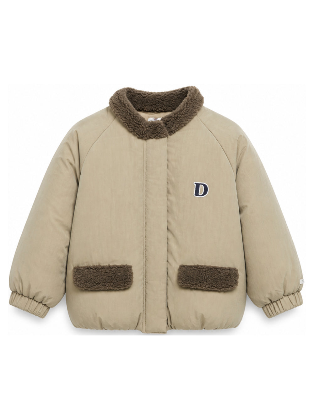 Bomber Oscor per bambino Donsje Kids verde con applicazione con logo sul petto 4121600 00016 DONSJE KIDS