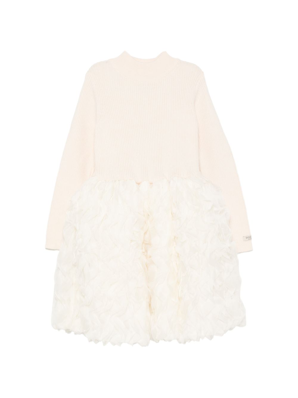 Abito per bambina Donsje Kids bianco con gonna a balze 4122200 00009 DONSJE KIDS